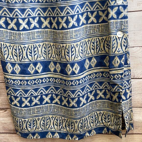 VINTAGE SUNSHINE STARSHINE BATIK PRINT MAXI DRESS - Picture 4 of 8